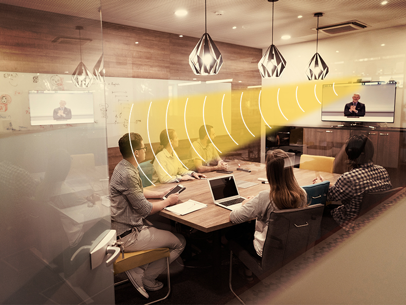 視頻會(huì)議安裝使用定向廣播系統(tǒng)