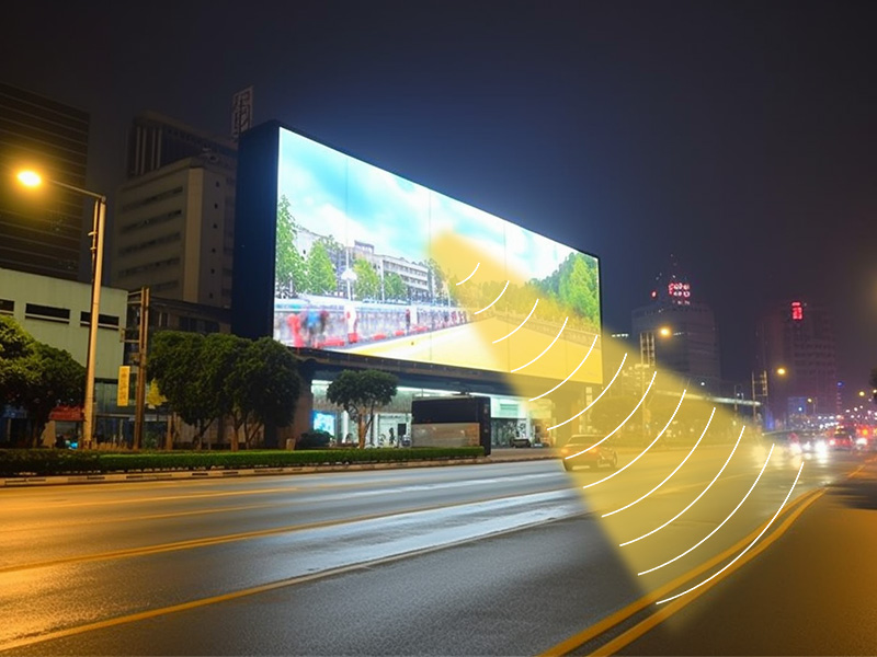 數字標牌、廣告機、LED廣告屏等場景使用定向音箱