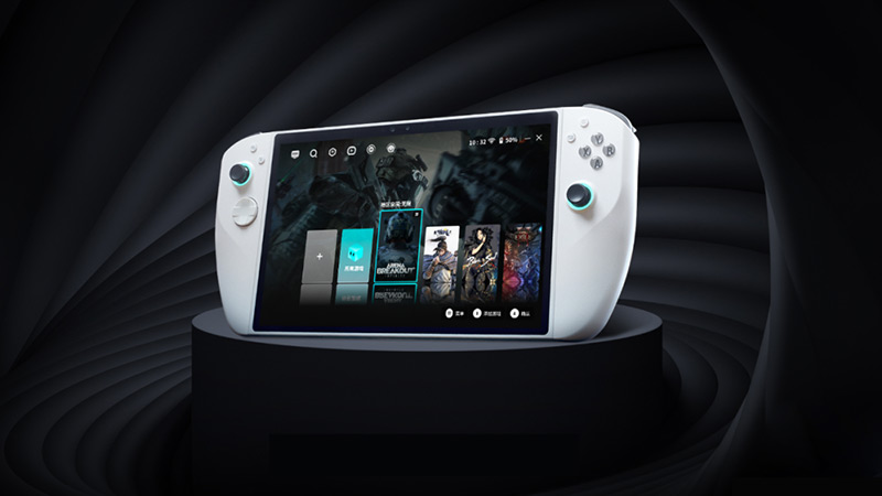 搭載清聽聲學聚音屏技術的騰訊3D One游戲掌機