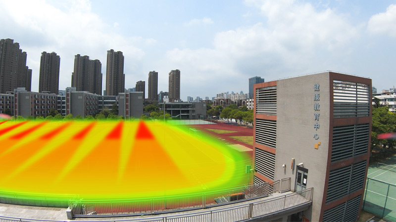 室外定向音柱：為學校操場打造精準聲環境，不擾民！