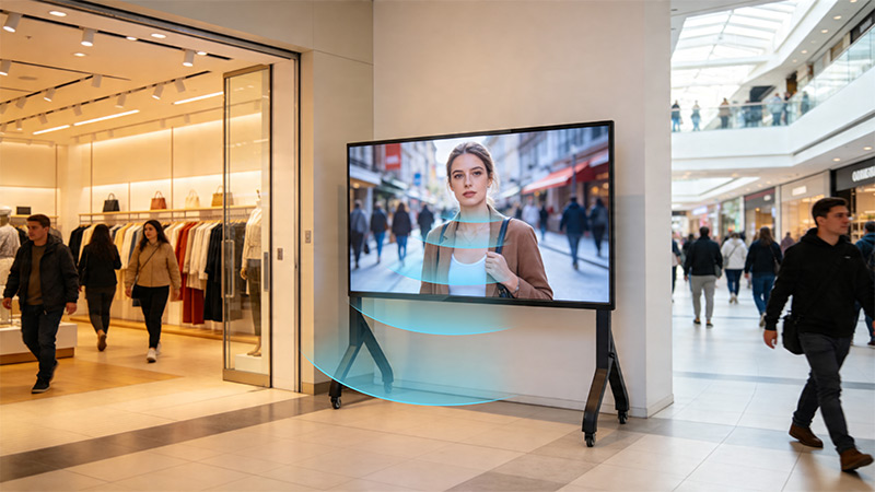 清聽(tīng)聲學(xué)聚音屏Ultra專為商業(yè)顯示場(chǎng)景設(shè)計(jì)