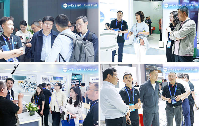 多省教育局領(lǐng)導(dǎo)及教育行業(yè)專家蒞臨清聽聲學(xué)展位，人氣居高不下