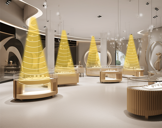 專柜定向喇叭提供區域專屬信息和促銷活動介紹，避免干擾，增強購物體驗。