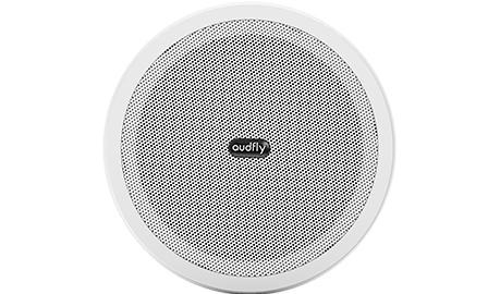 圓形一體式定向播放音響R，指向性強，內置功放，適合吸頂安裝